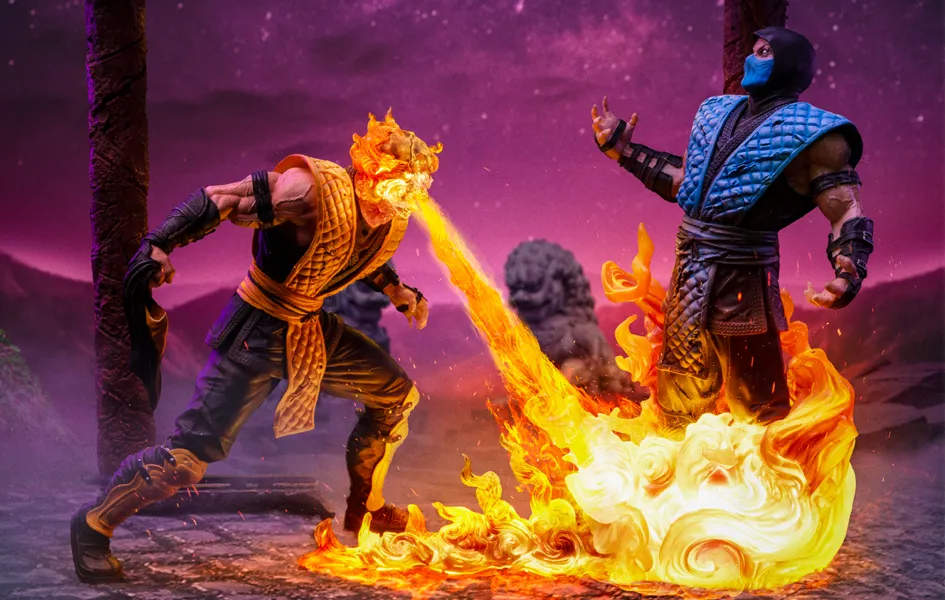 Articulated Model Rarity Value Mortal Kombat - Scorpion Fatality Deluxe Art Scale 1/10