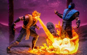 Articulated Model Rarity Value Mortal Kombat - Scorpion Fatality Deluxe Art Scale 1/10