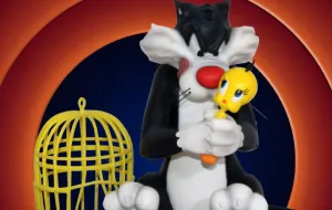Cultural Heritage Desert Creature Sylvester and Tweety 1/6 Scale Statue