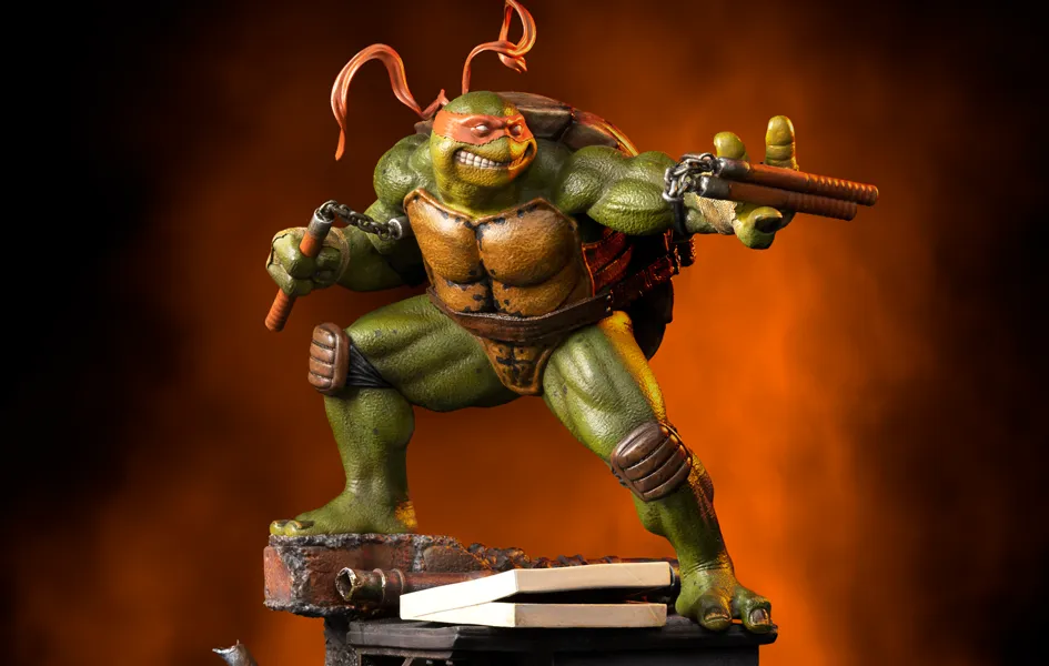 Chrome Plated Michelangelo BDS Art Scale 1/10