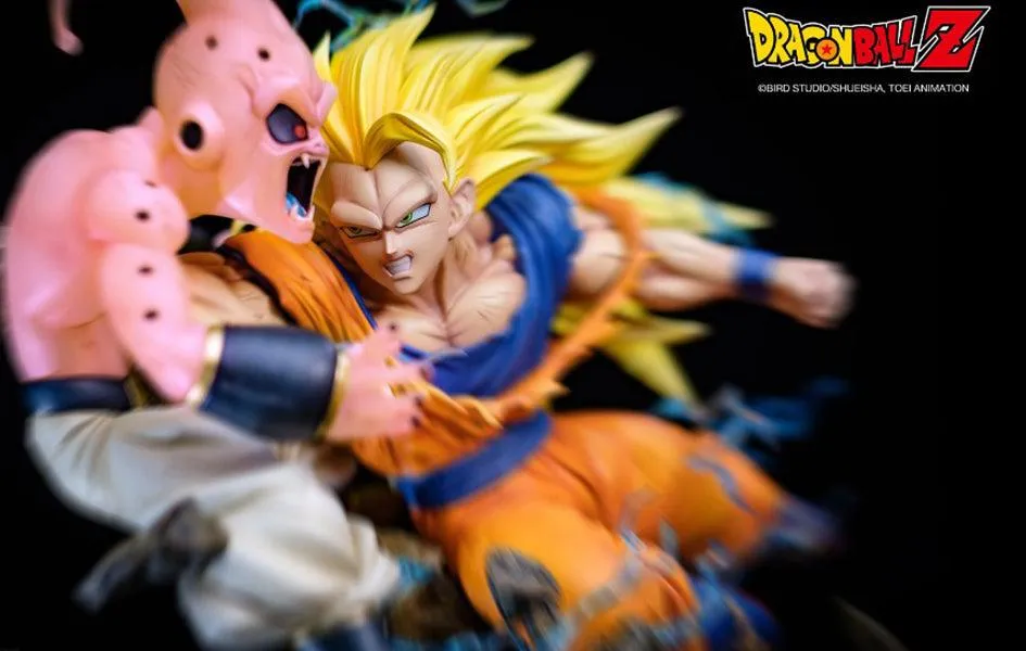 Dragonball Z Goku Vs Kid Buu Statue Variant Paint Established Maker