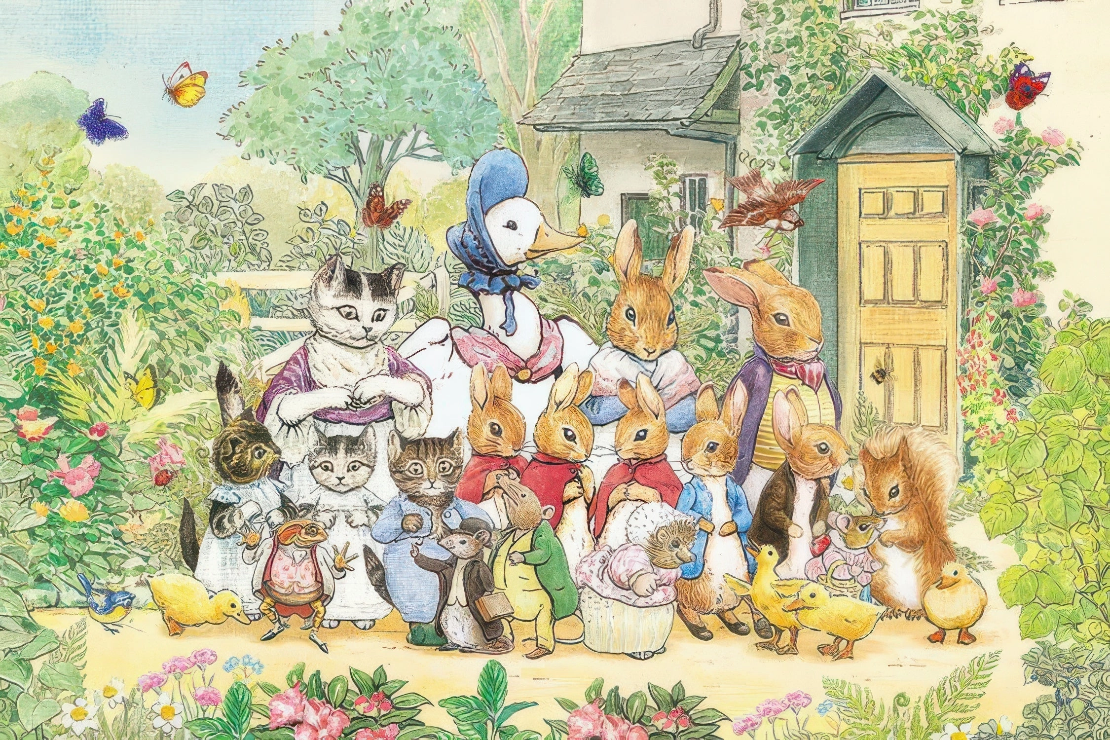 Viral Sensation Collectible Product Epoch 11-598??Peter Rabbit TM Family & Friends??1000 Pieces Jigsaw Puzzle