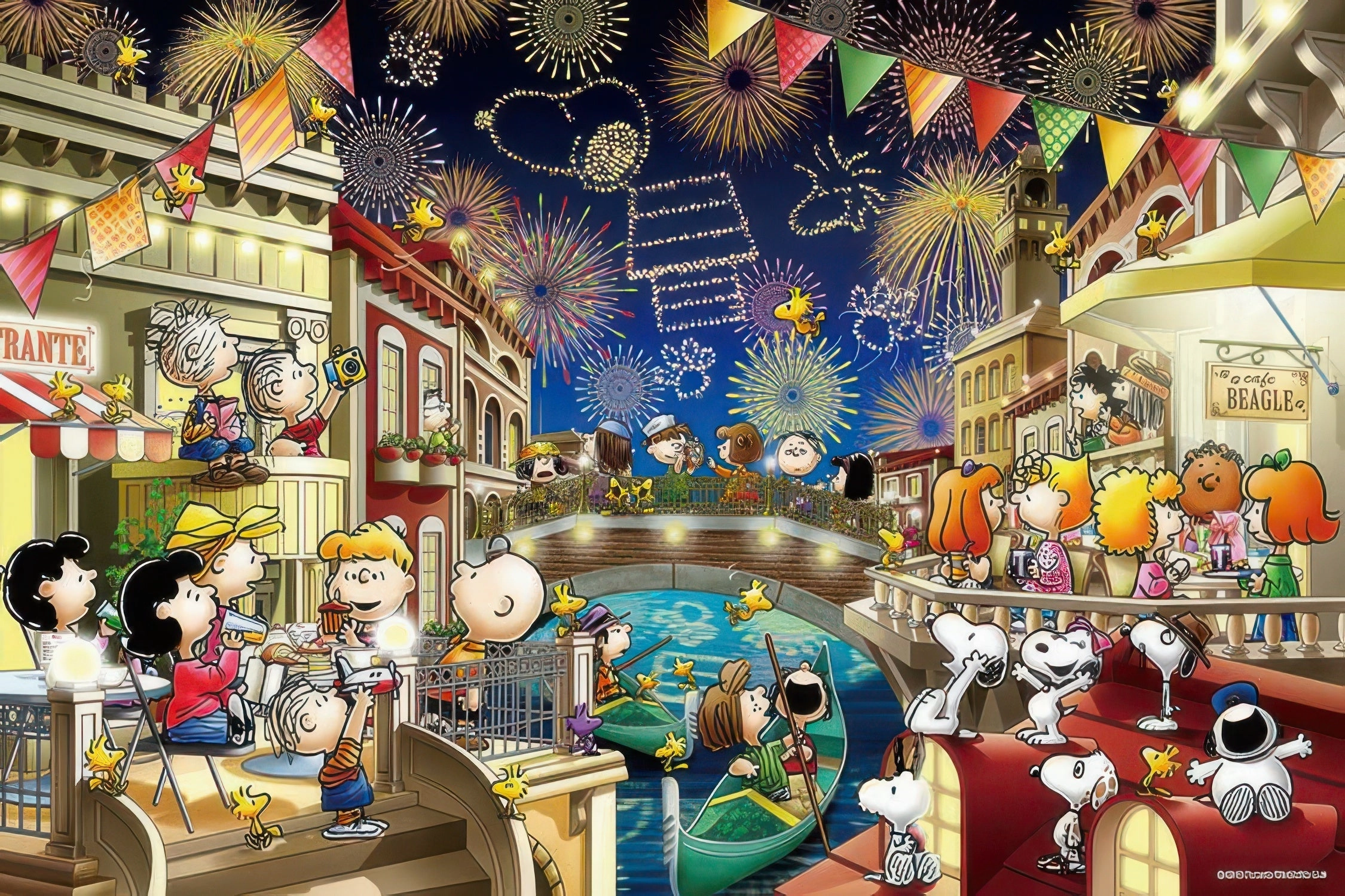 Premium Model Epoch 12-049??Snoopy Fireworks??1000 Pieces Jigsaw Puzzle