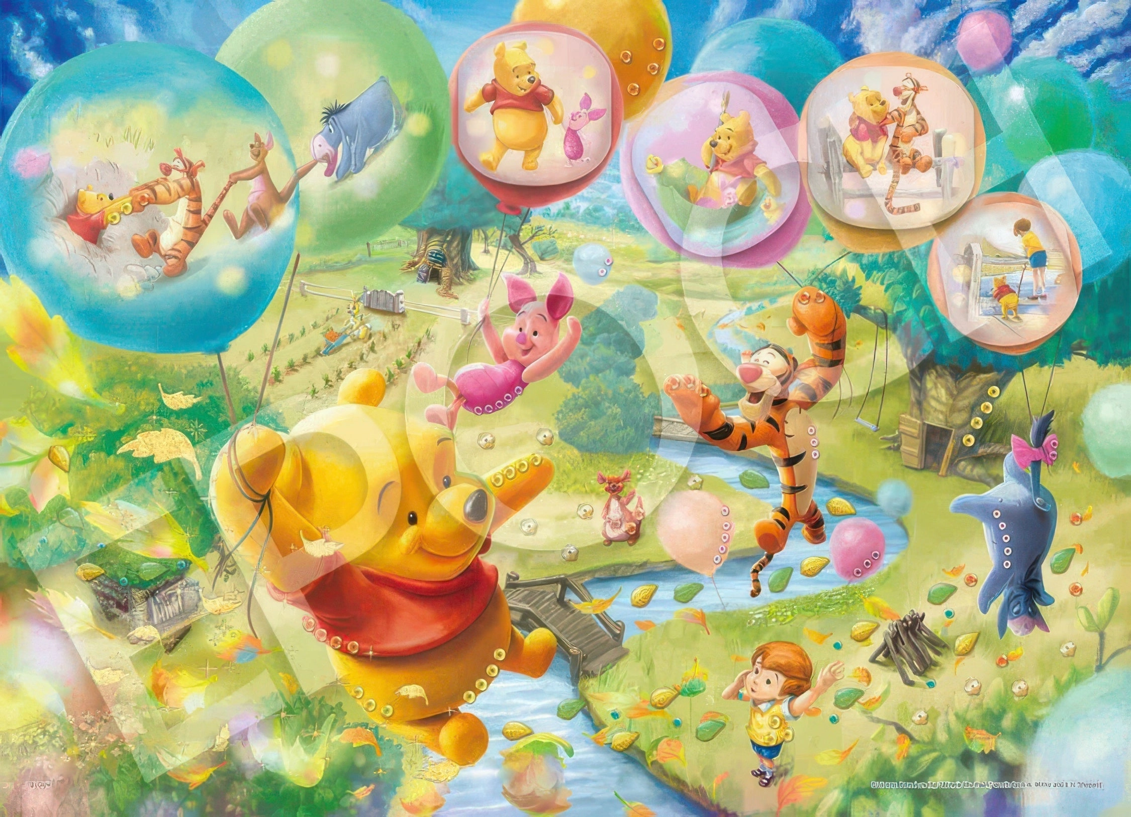 Epoch 74-204??Emotional Story Series: Winnie the Pooh??500 Pieces Jigsaw Puzzle Mathematical Model Limited Art
