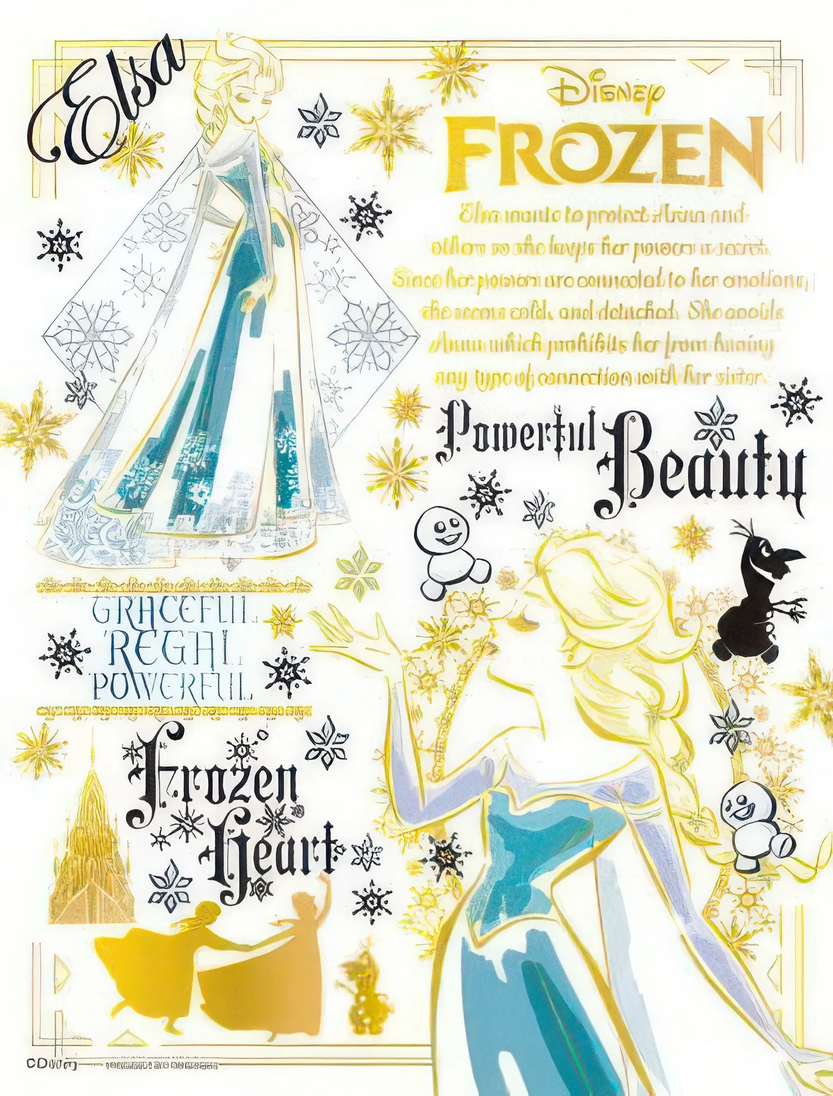 Educational Display Yanoman 42-79??[Frozen] Colorful Gold - Elsa??300 Pieces Jigsaw Puzzle