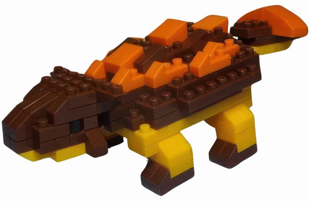 Vinyl Object Daiso PB8317??Ankylosaurus??120 Pieces Mini Block