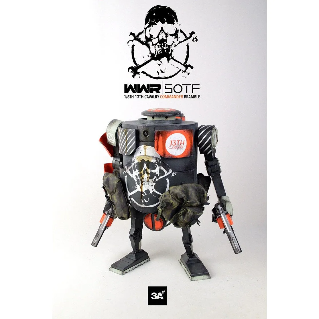 WWR 13TH CAVALRY COMMANDER BRAMBLE 1/6 Figure By ThreeA Business gift School Project