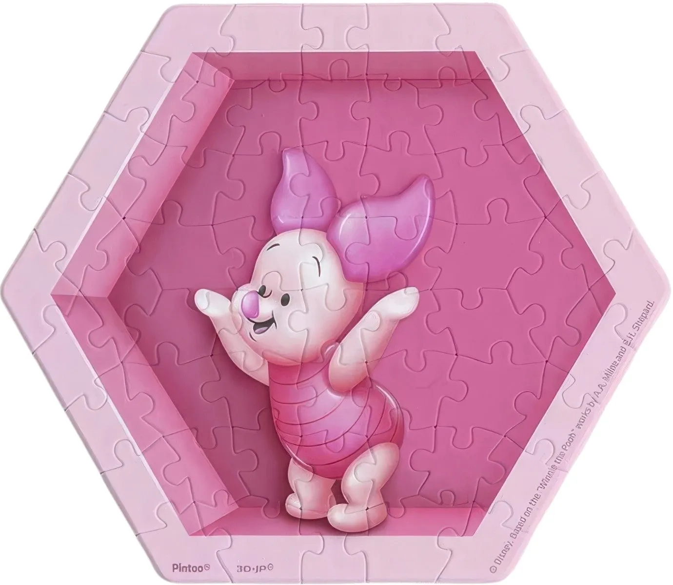 Pintoo HX1009??Winnie the Pooh - Piglet??56 Pieces Wall Tile Puzzle Chibi Statue Eco Friendly
