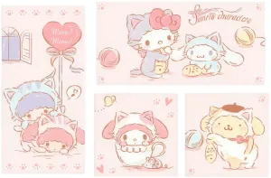Movie Unit Art Deco Pintoo HN1115??Sanrio - Meow Meow Good Partners??Multipack 4 Canvas Puzzle