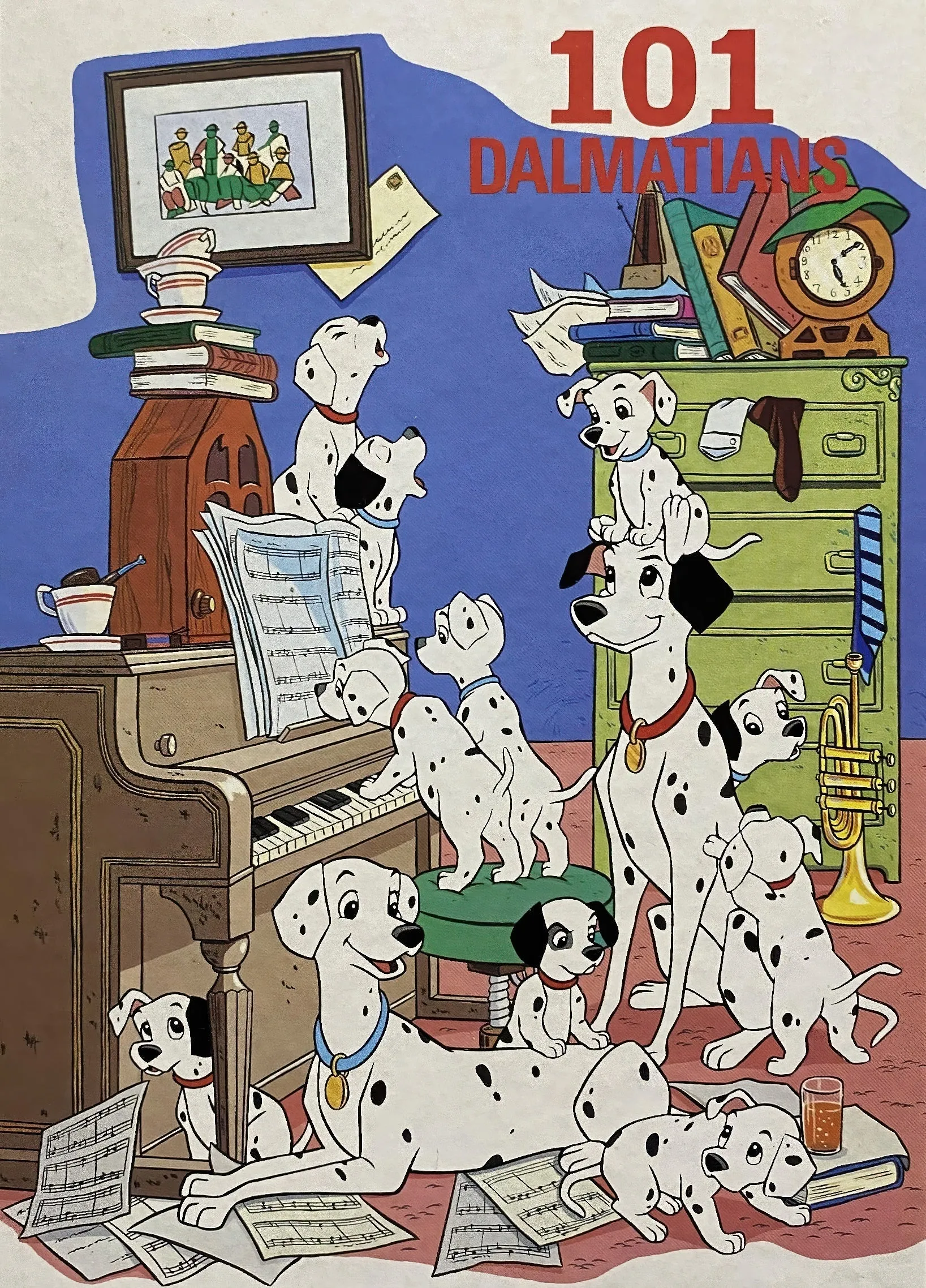 Tenyo D-500-96811??101 Dalmatians Home Concert??500 Pieces Jigsaw Puzzle Fan Vote City Memento