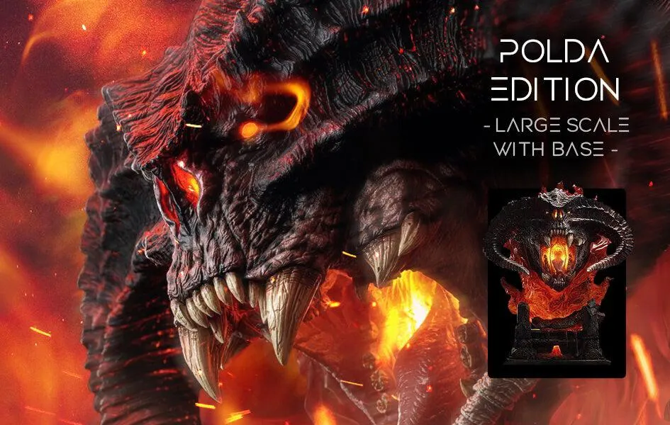 Balrog Bust POLDA Edition (LARGE SCALE) WITH Base Premium Display
