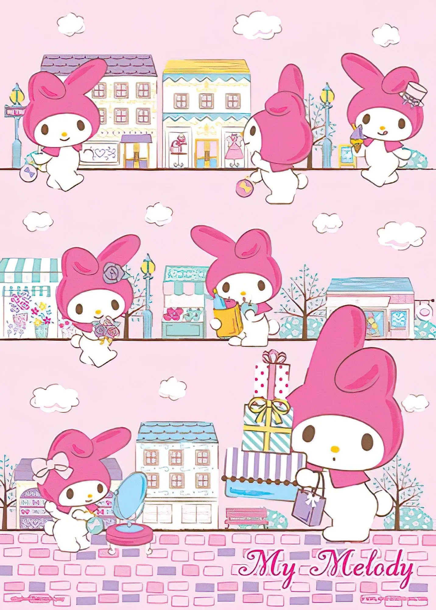 Hundred Pictures HP0520-161??My Melody Fashion Shopping??520 Pieces Jigsaw Puzzle Mecha Robot Premium Piece