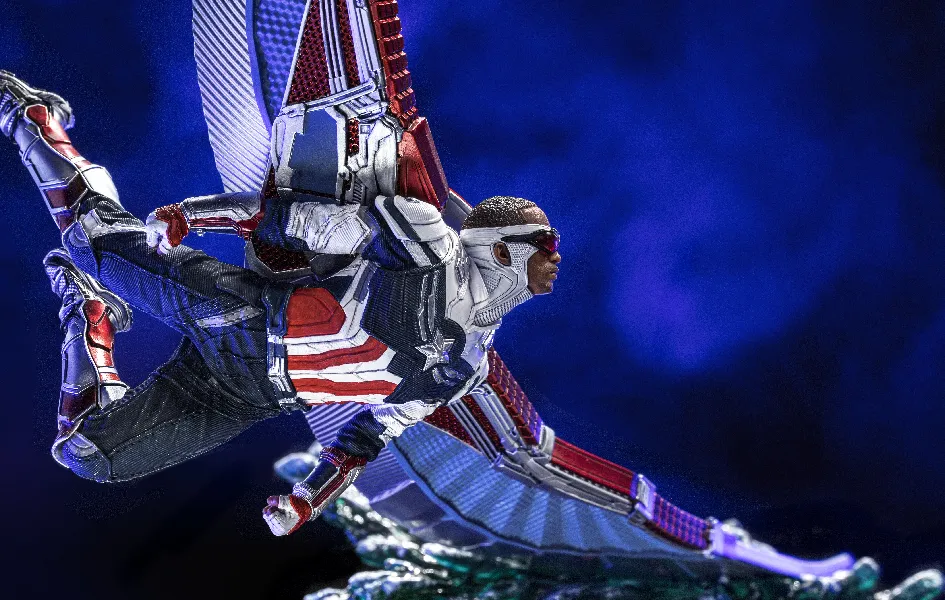 Popular Character Adventure Character Captain America Sam Wilson Deluxe BDS Art Scale 1/10