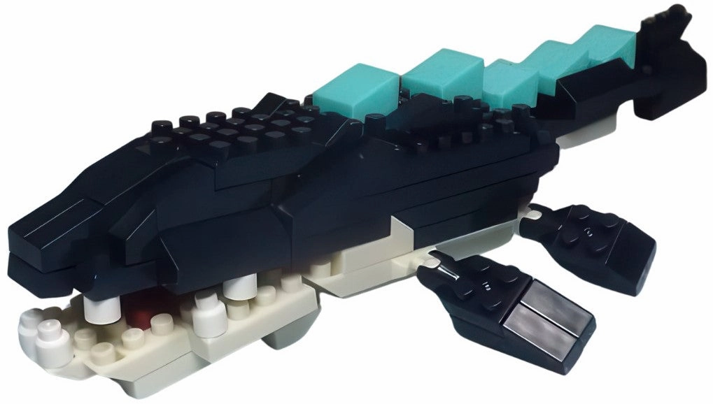 Artisanal Product Daiso PB8348??Mosasaurus??120 Pieces Mini Block
