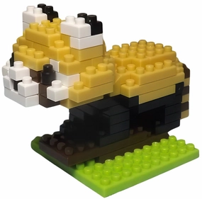 Wall Mounted trade show Daiso PB7667??Animals 4 Red Panda??119 Pieces Mini Block