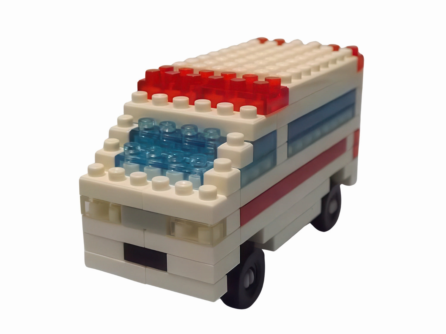 Gaming Statue Daiso PB0003??Ambulance??100 Pieces Mini Block