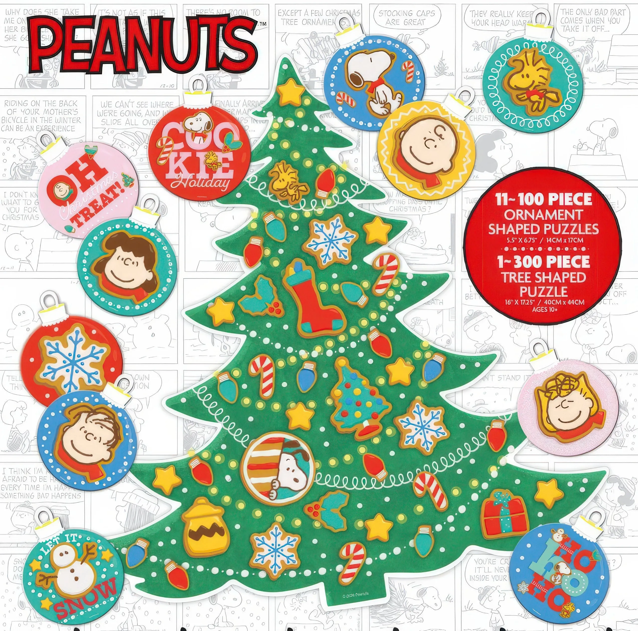 Ceaco 3821-10??Peanuts Christmas Advent Calendar??1400 Multipack Jigsaw Puzzle Superhero Showcase Movie Item