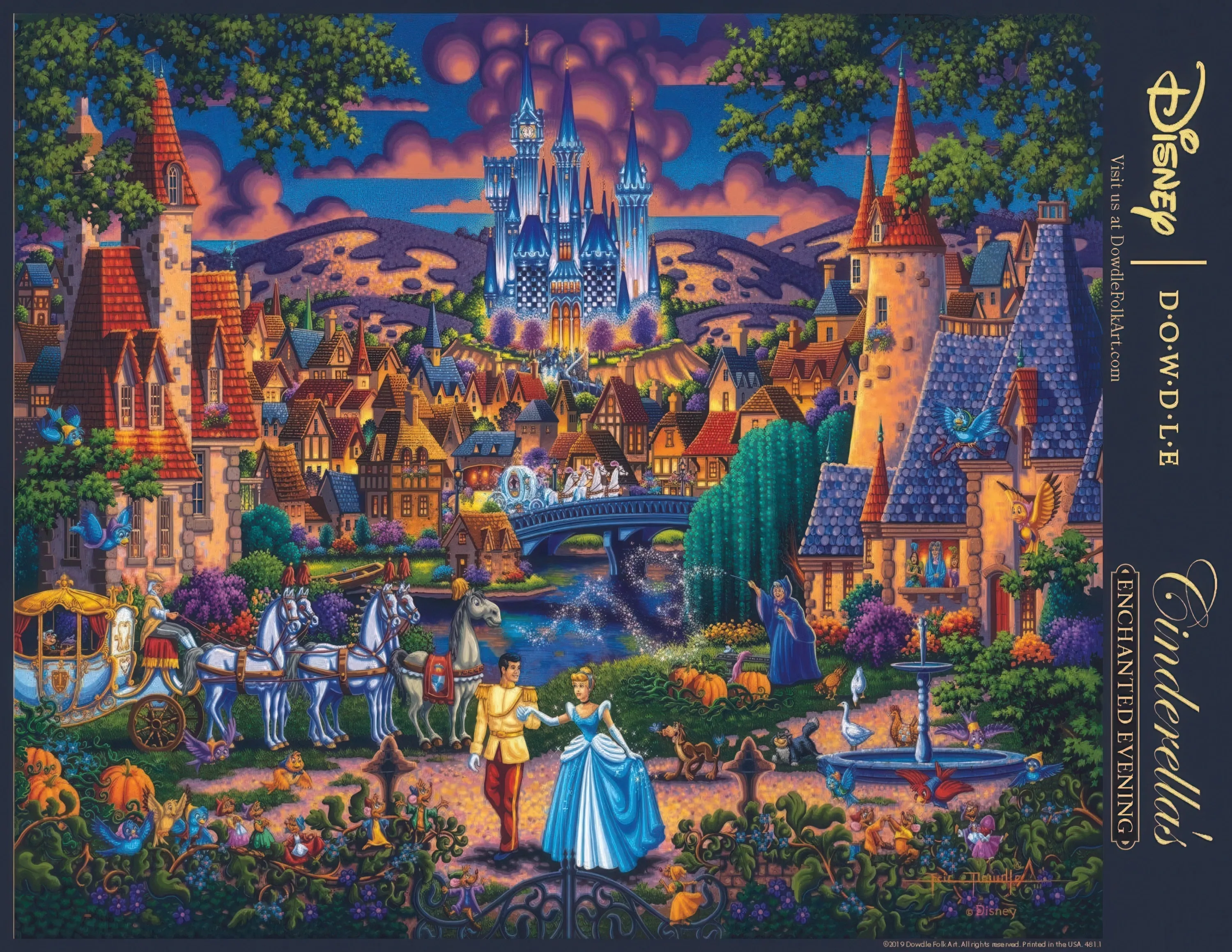 Dowdle 00481??Enchanted Evening??500 Pieces Jigsaw Puzzle Toy Line Event Souvenir