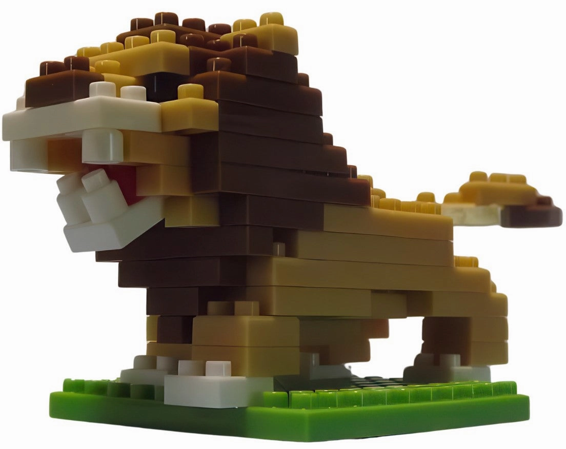Daiso PB0013??Lion??106 Pieces Mini Block Fantasy Toy