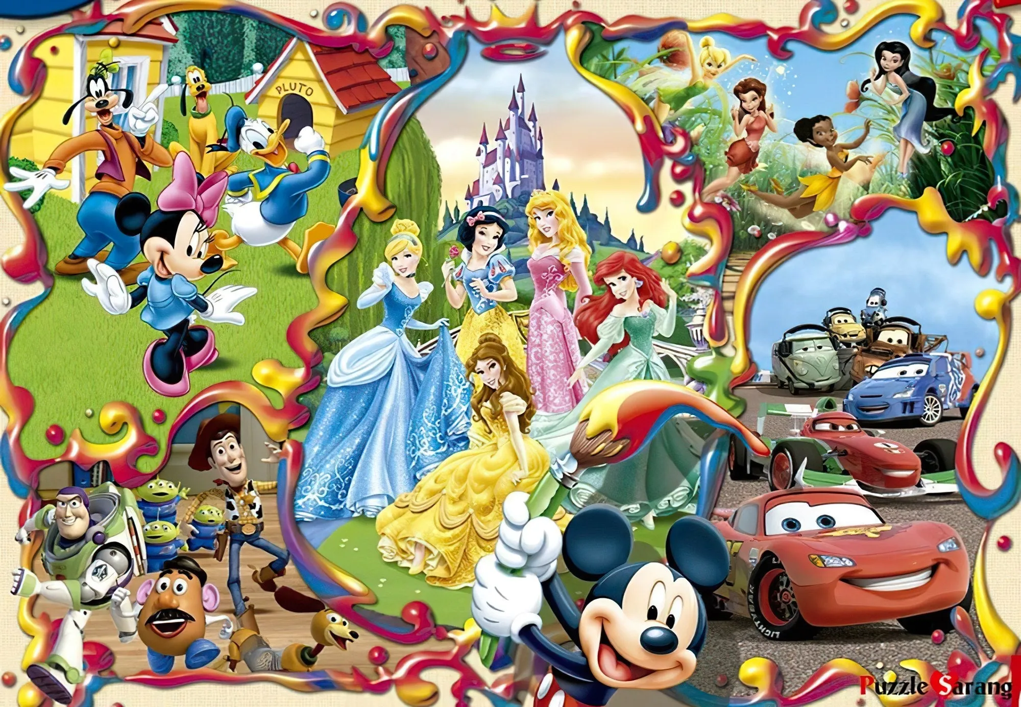Educa 15555??Worlds of Disney??1000 Pieces Jigsaw Puzzle Robot Creation Action Hero