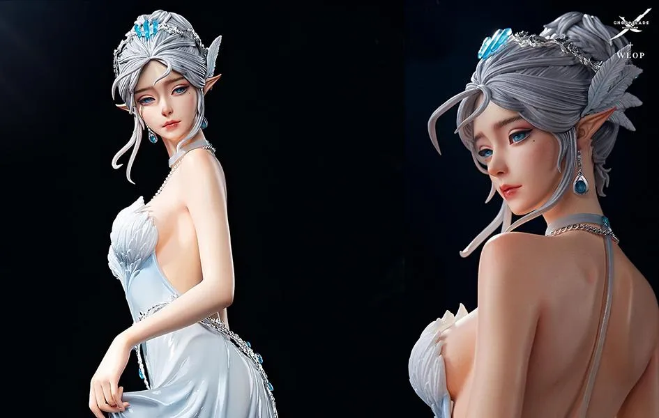 GhostBlade - Yan - Glance Statue (Blue) Desk Decor