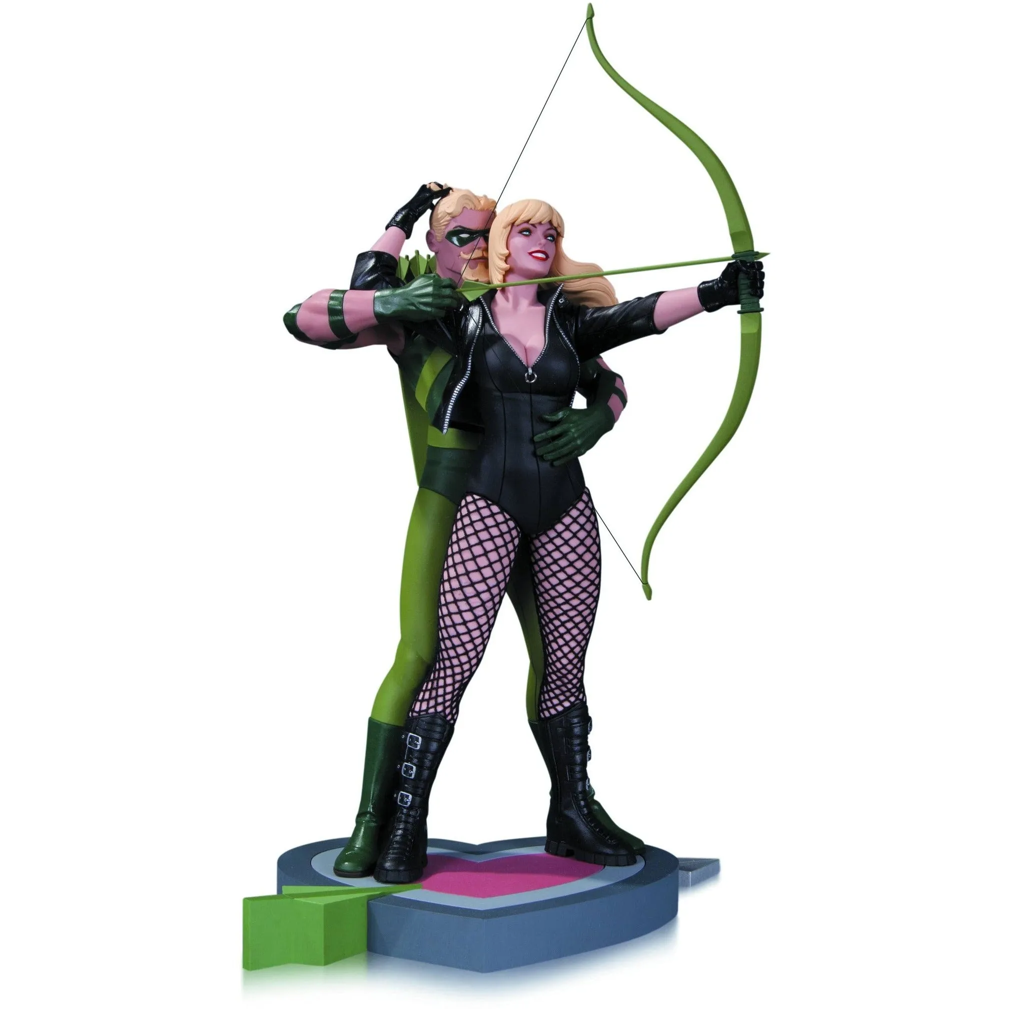 Green Arrow & Black Canary Statue by DC Collectibles Nostalgic Toy