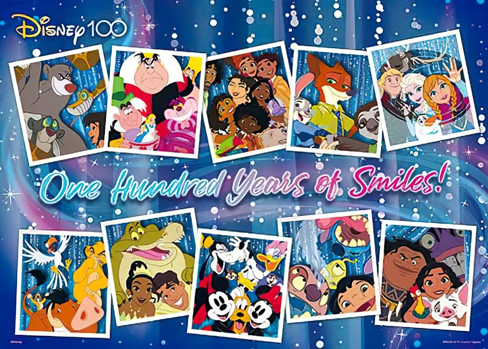 Multiple Accessories Hundred Pictures HPD0520-167??Disney (Disney 100th Celebration) Happy Commemorative Photo??520 Pieces Jigsaw Puzzle