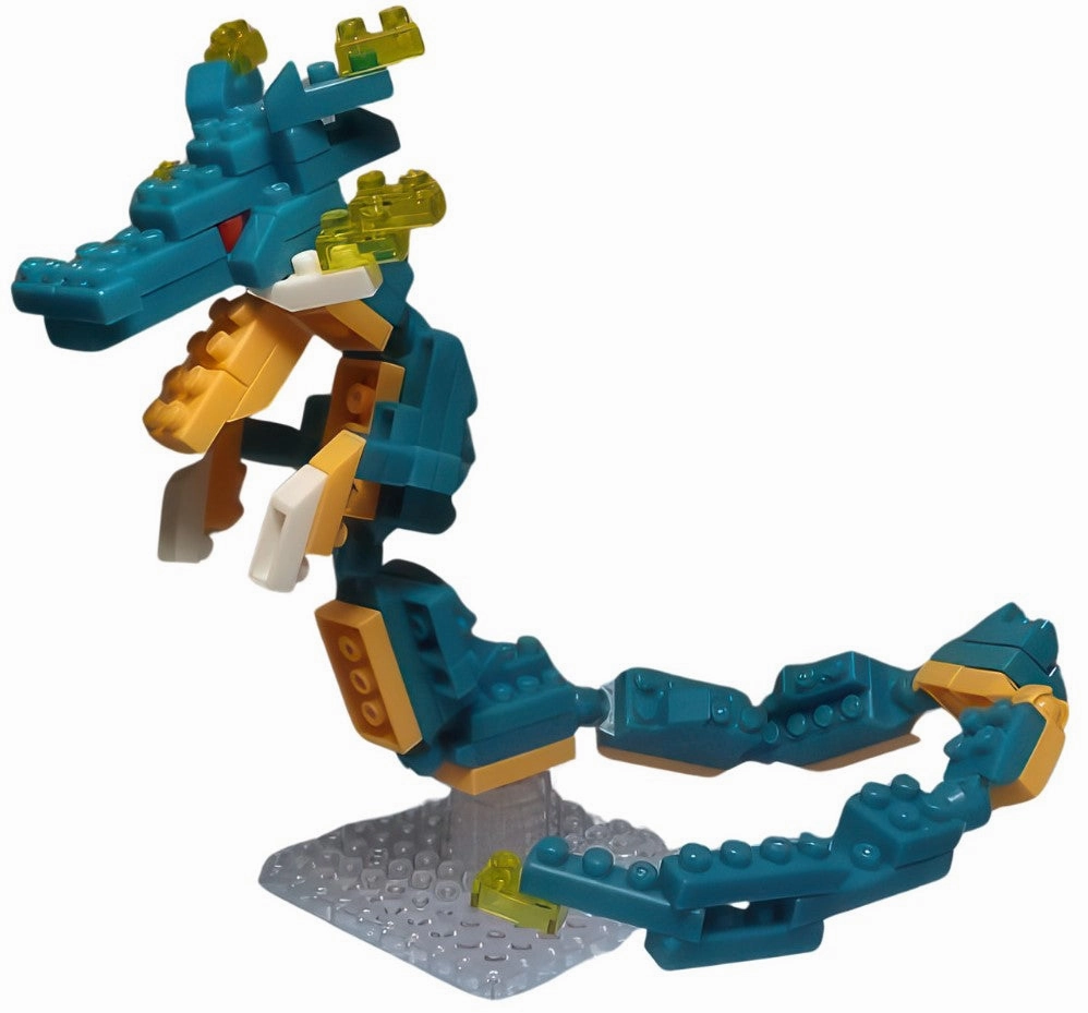 Spirit Animal Daiso PB3499??Divine Beast Blue Dragon??95 Pieces Mini Block