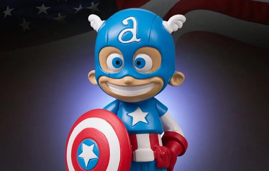 Modular Design Skottie Young CAPTAIN AMERICA Statue | Gentle Giant