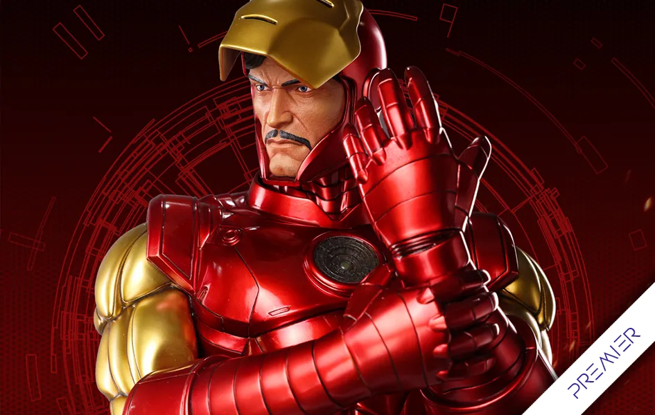 Iron Man Classic (Premier Version) Prestige Series 1/3 Scale Statue Movie Display Dorm Room