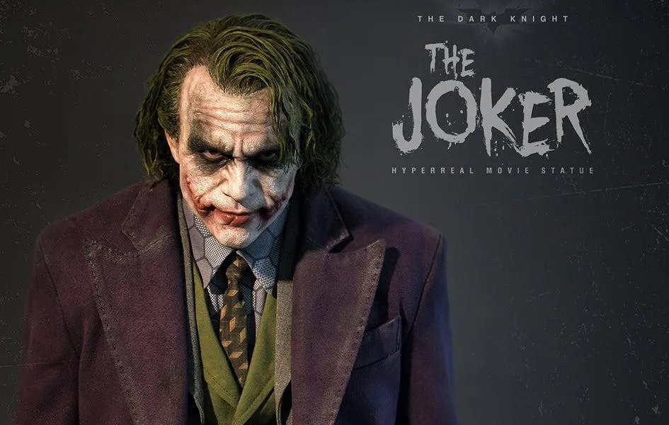 Joker (Heath Ledger) 1/3 Scale HYPERREAL Desk Decor Acrylic Stand