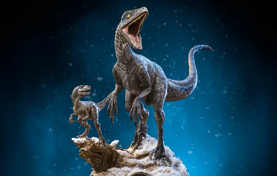 Character Goods Collectible Character Jurassic Dominion - Blue and Beta Deluxe Art Scale 1/10