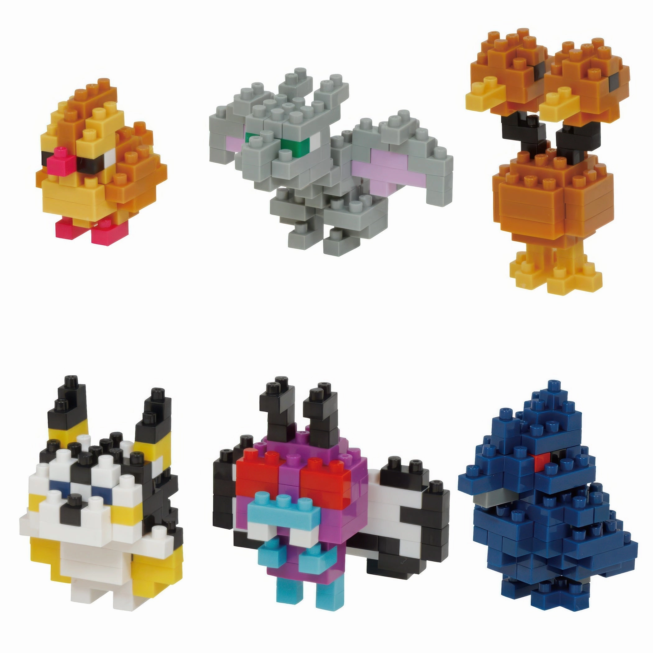 Kawada NBMC-31??Mini Nanoblock: Pok??mon Type: Flying??Multipack 6 Mini Block Modern Collectible