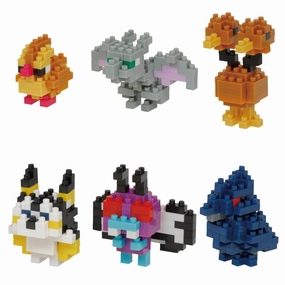 Kawada NBMC-31??Mini Nanoblock: Pok??mon Type: Flying??Multipack 6 Mini Block Modern Collectible