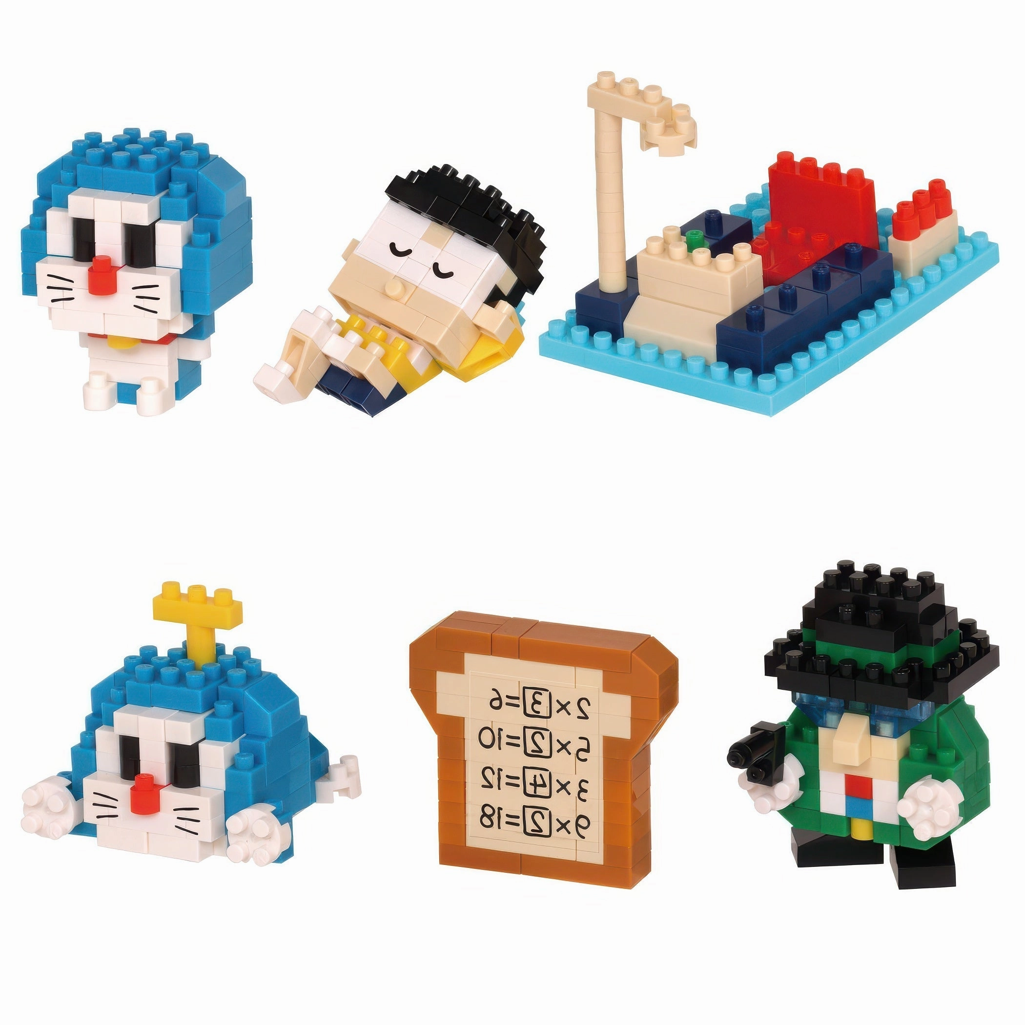 Party Decoration Serious Investor Kawada NBMC-38??Mini Nanoblock: I'm Doraemon vol. 2??Multipack 6 Mini Block