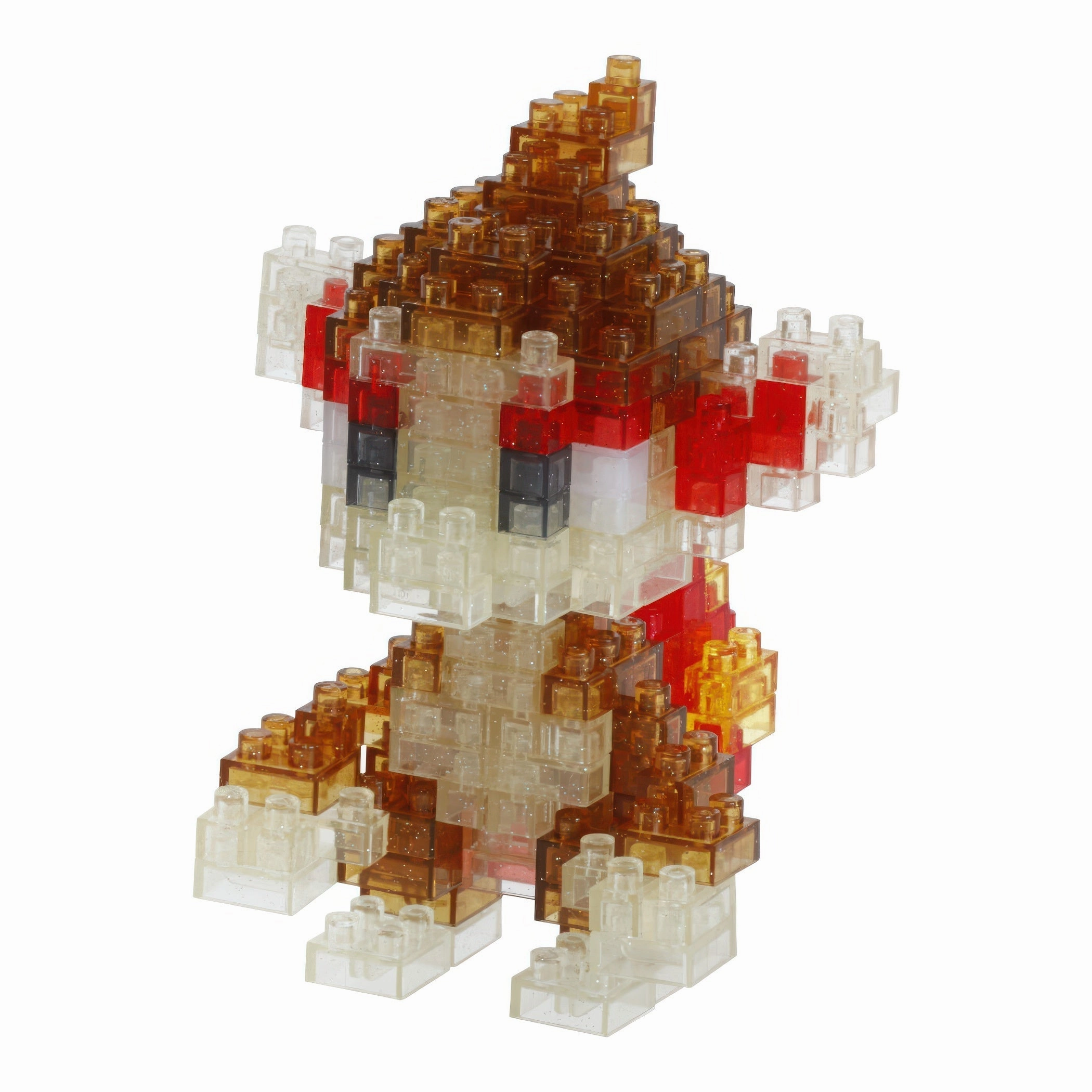 Kawada NBPM-087??Pokemon No.390 Chimchar ver. Shining??150 Pieces Mini Block Gaming Art Mini Statue
