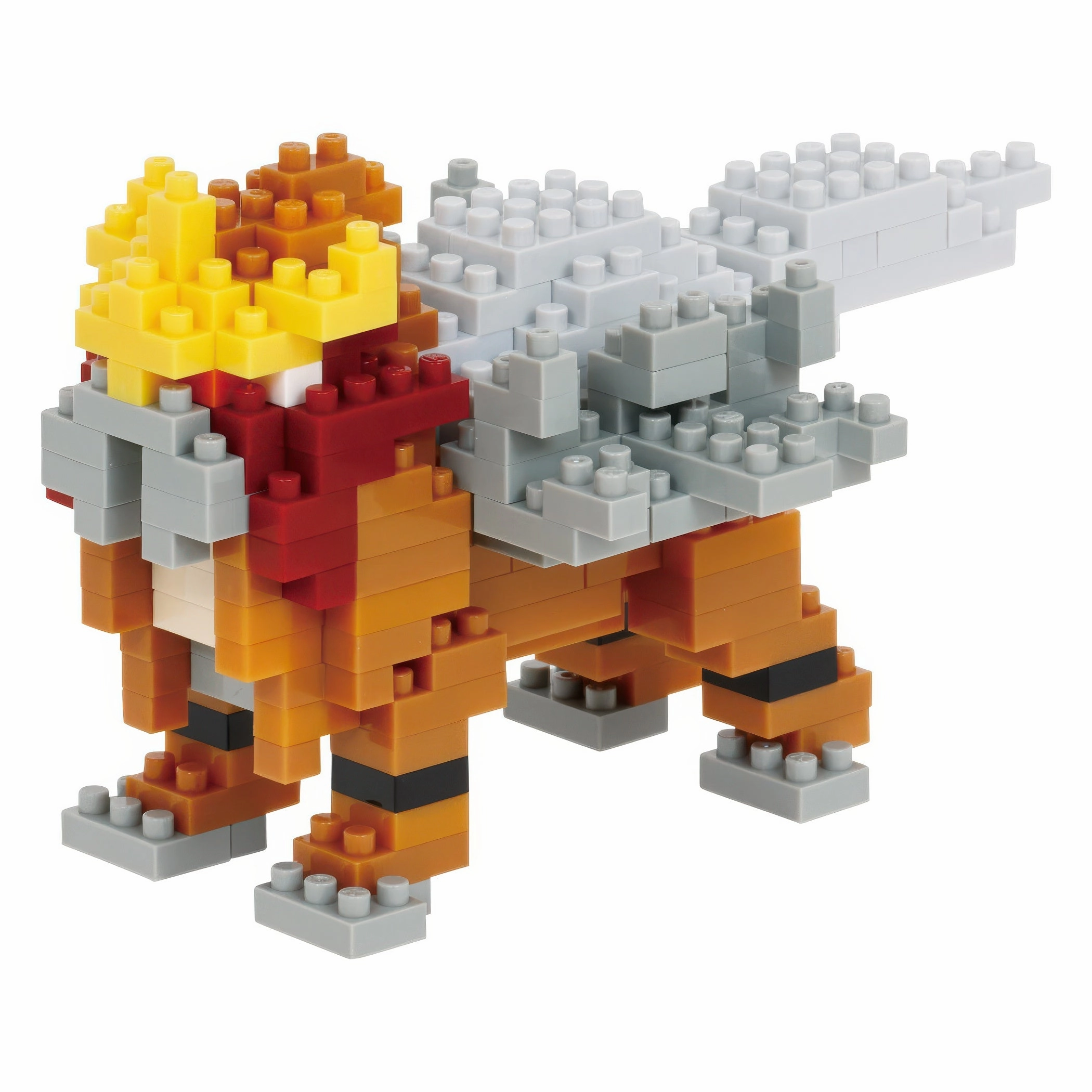 Battle Reenactment Classical Statue Kawada NBPM-090??Pokemon No.244 Entei??240 Pieces Mini Block