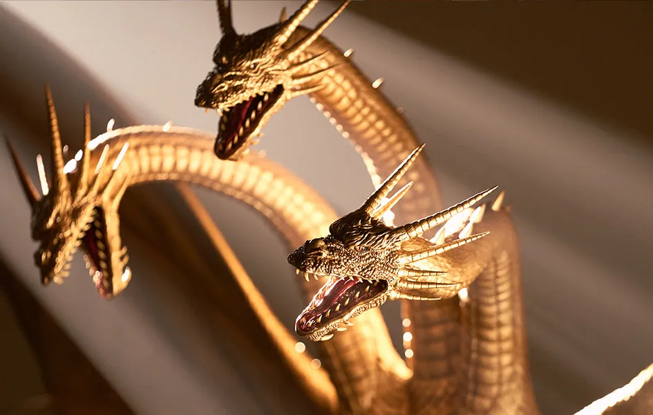 Creature Figurine Mythological God King Ghidorah 1991 84cm Statue