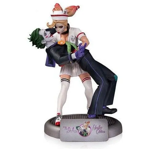 Toy Line Geological Sample DC Bombshells HARLEY QUINN & JOKER 1st Edition Statue by DC Collectibles
