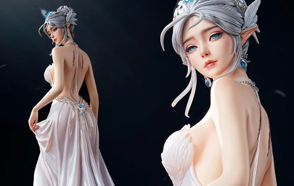 Minimalist Home GhostBlade - Yan - Glance Statue (White)