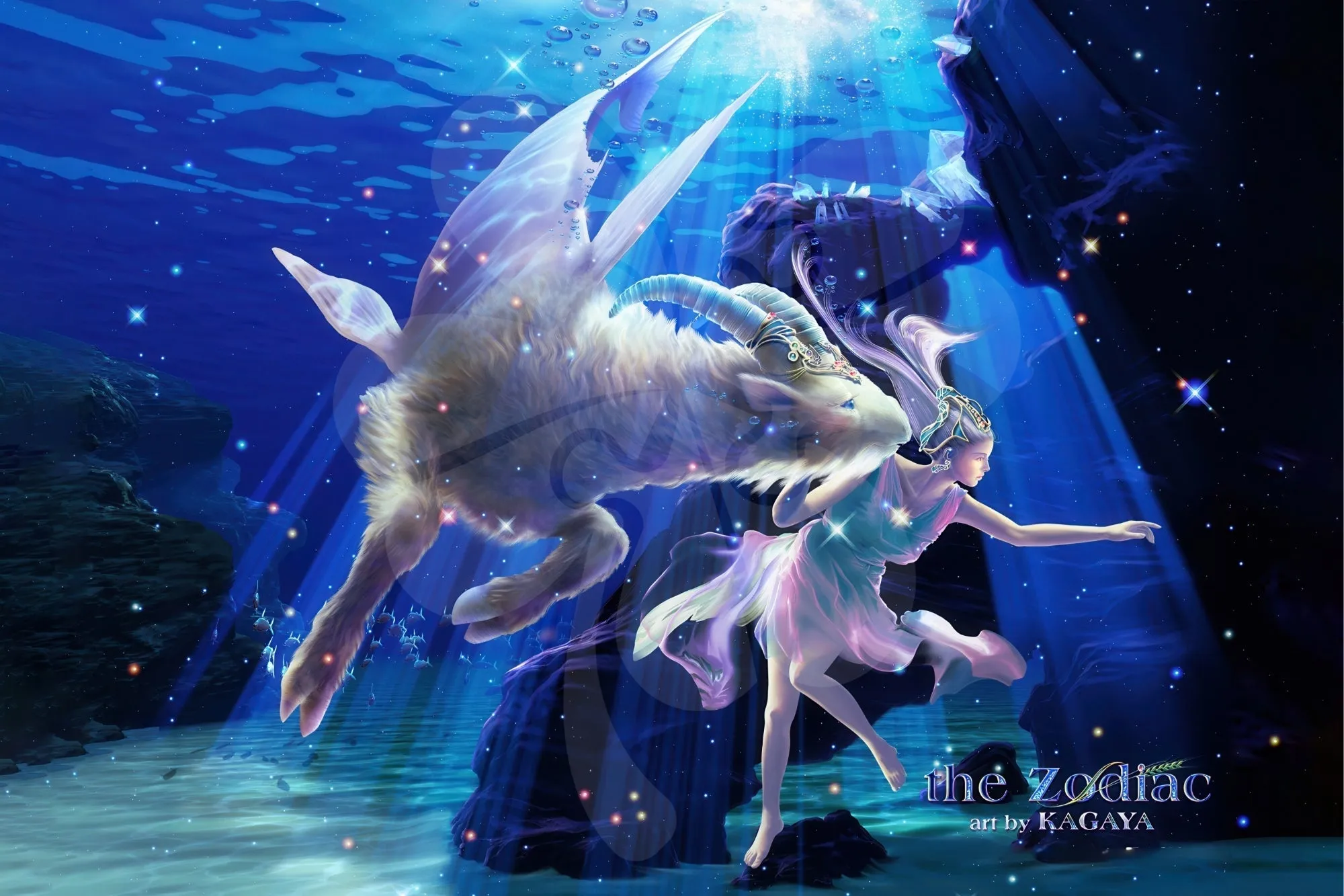 Clover Z10-012??Capricorn??1000 Pieces Jigsaw Puzzle Pop Art Display Case