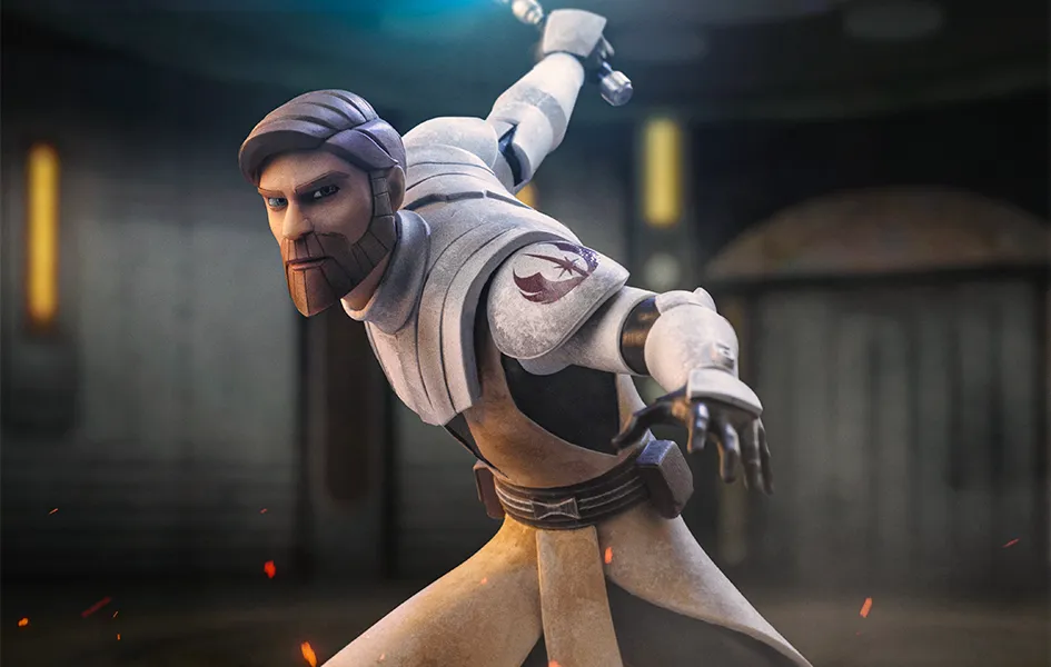 Enduring Classic Clone Wars - Obi-Wan Kenobi Art Scale 1/10