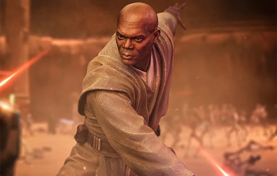Child Safe Mace Windu Art Scale 1/10