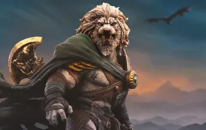 Magic: The Gathering - Ajani Goldmane Art Scale 1/10 Action Unit