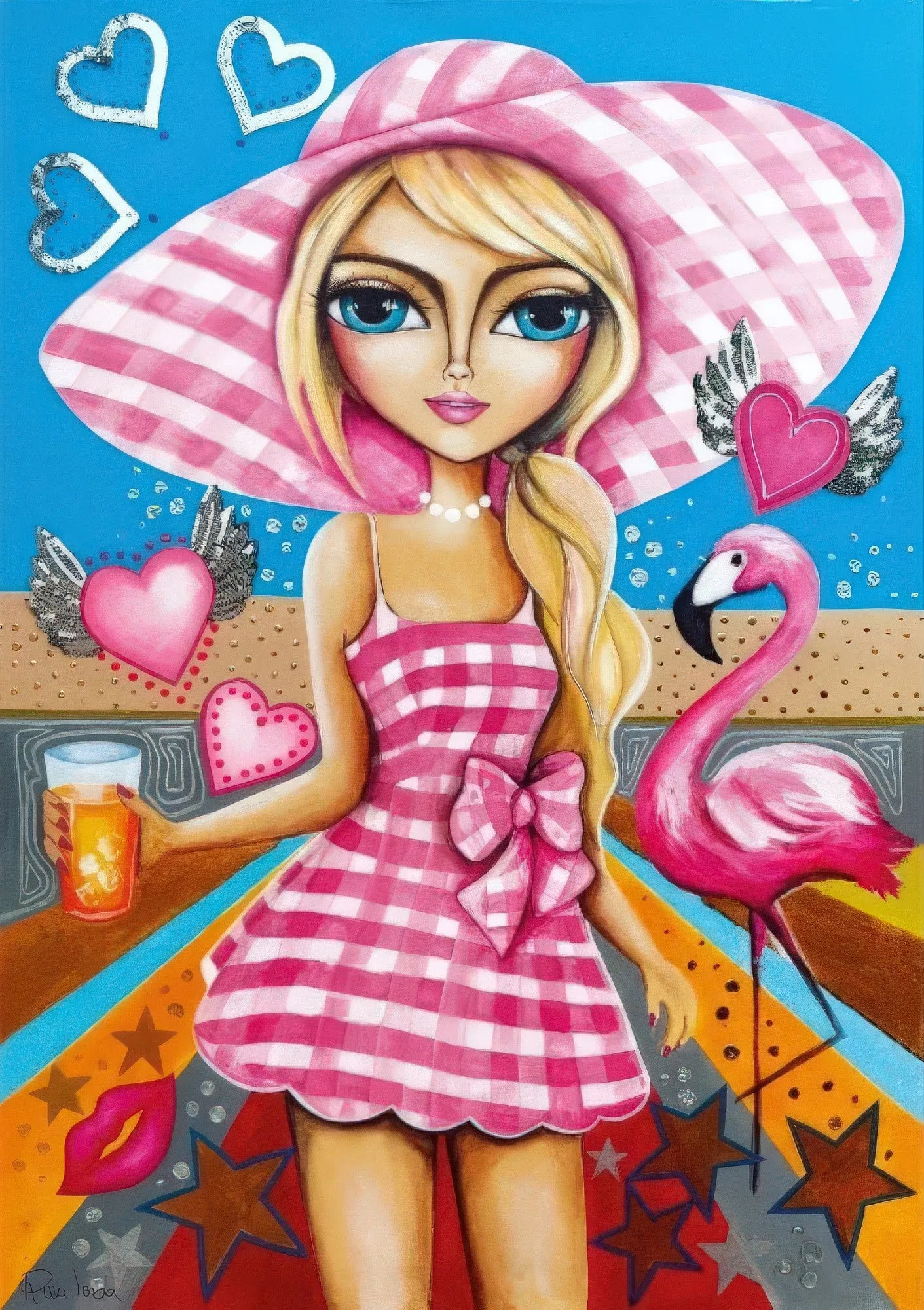 Magnolia 1721??Lady in Pink??1000 Pieces Jigsaw Puzzle Decorative Accent