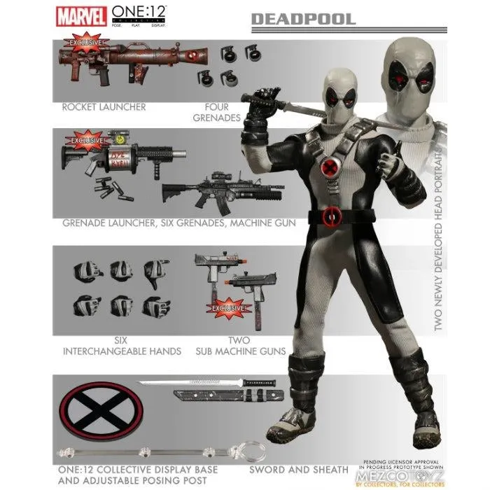 Marvel DEADPOOL X-FORCE ONE:12 Collective Action Figure by Mezco Hand Sculpted Anime Product