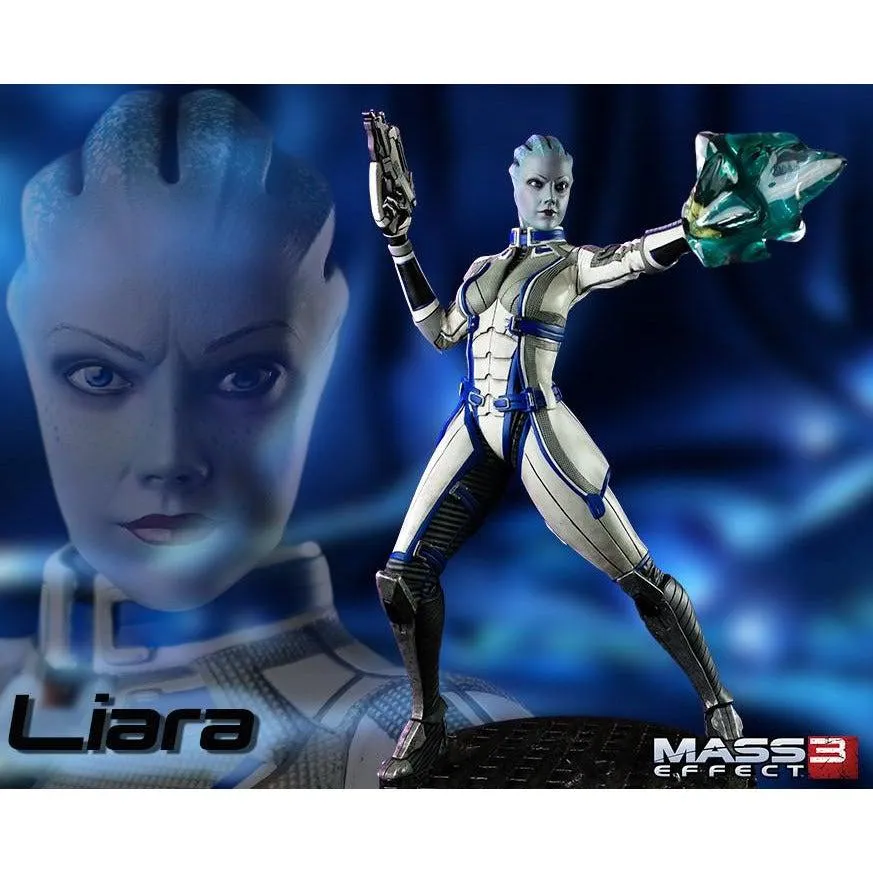 Mass Effect Liara 1/4 Scale Statue by Gaming Heads Miniature Decor Silver Coated