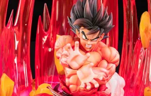 Dragon Ball Z HQS Goku Kaio-ken Statue Fast shipping Anime Goods