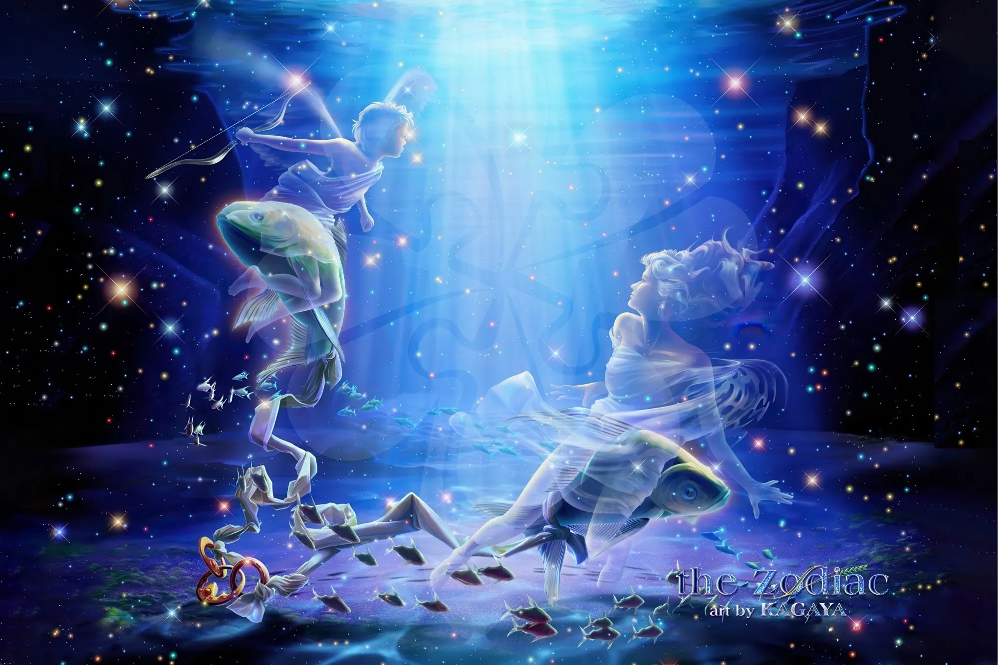 Bird Sculpture Horror Icon Clover Z10-002??Pisces??1000 Pieces Jigsaw Puzzle