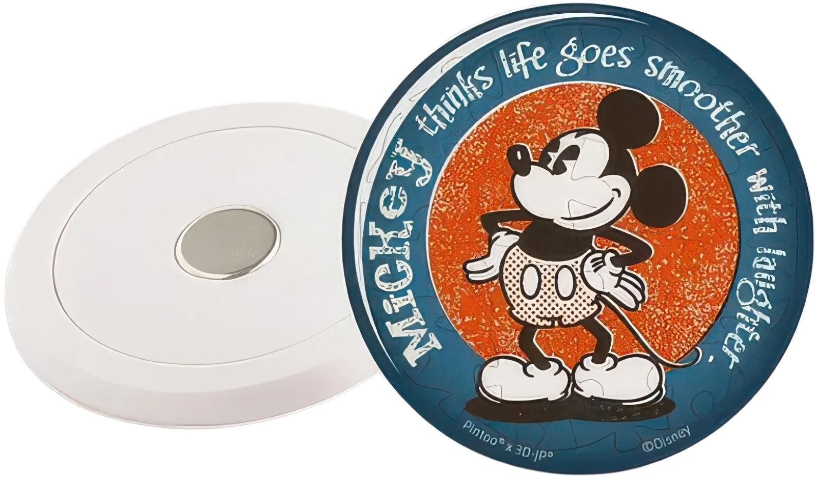 Buildable Figure Deity Statue Pintoo D1221??Mickey and Friends - Retro Badge, Mickey??16 Pieces Magnet Puzzle